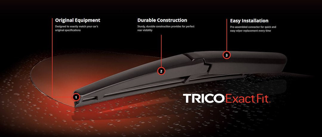 Trico Products Inc. 14-D Windshield Wiper Blade||trico Exact Fit Beam Rear.Jpg||87||t2914d||1604679
