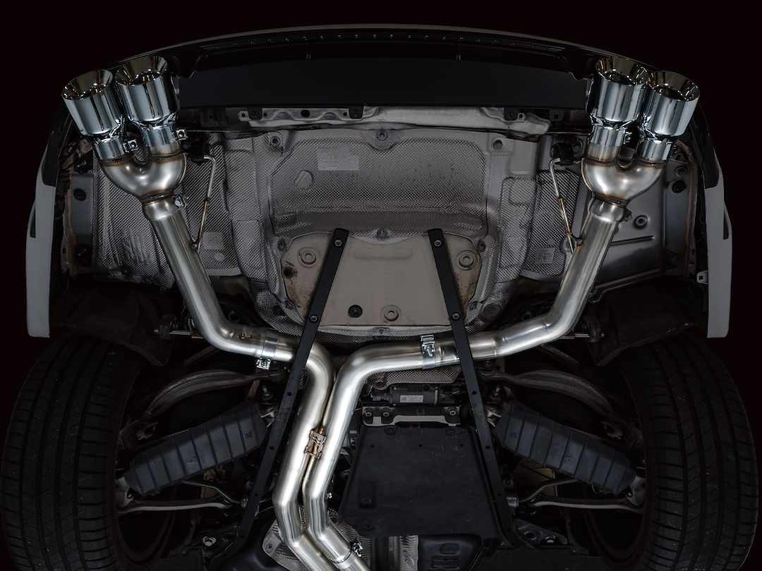 Product of AWE Tuning 3020-42101 Track Edition Cat-Back System Dual Exhaust System Kit 