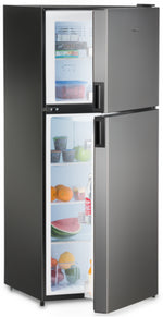 Product of Dometic 8 Cubic Feet Dual Compartment 2 Door Refrigerator With Freezer , Black/ Gray 