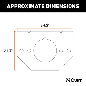 Curt 57208 Trailer Wiring Connector Mounting Bracket||57208_3008x1990_Ca.Jpg||89||c9357208||1062619