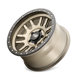 Product of Dirty Life Race Wheels 17x9 Gold With Black Lip Wheel - 6x5.50 Bolt Pattern 
