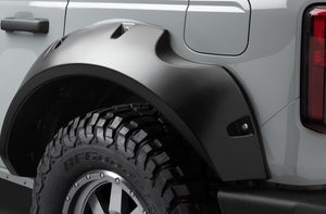 Product of Bushwacker 20960-02 Pocket Style/ Exposed Fasteners Black Fender Flare - Set Of 4 
