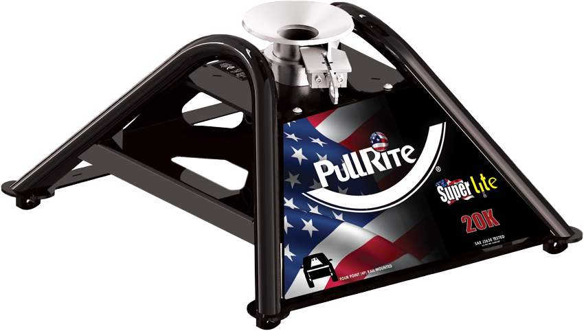 Product of PullRite 2400 Fixed 20000 Pound 2-Way Fifth Wheel Trailer Hitch 