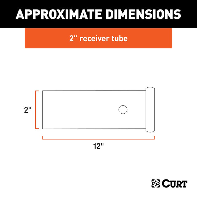 Product of Curt 49120 Trailer Hitch Receiver Tube