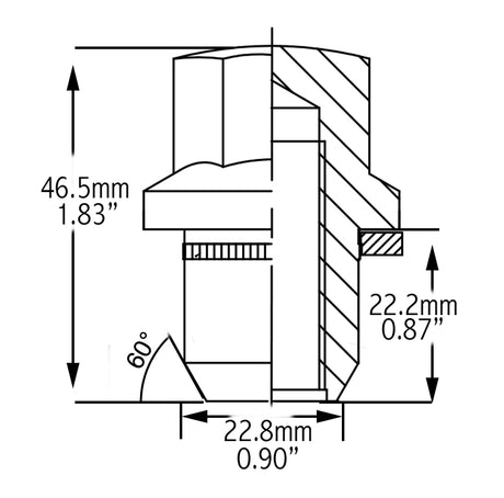 Coyote Wheel Accessories 711148 Lug Nut||711148_2_1.Jpg||86||rev711148||1253196