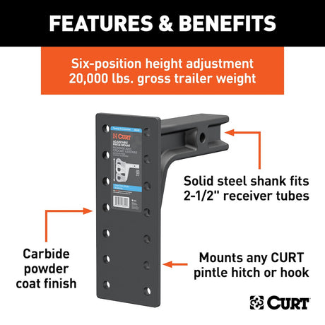 Curt 48349 Pintle Hook Mounting Plate||48349_3008x1990_Fa.Jpg||86||c9348349||862557