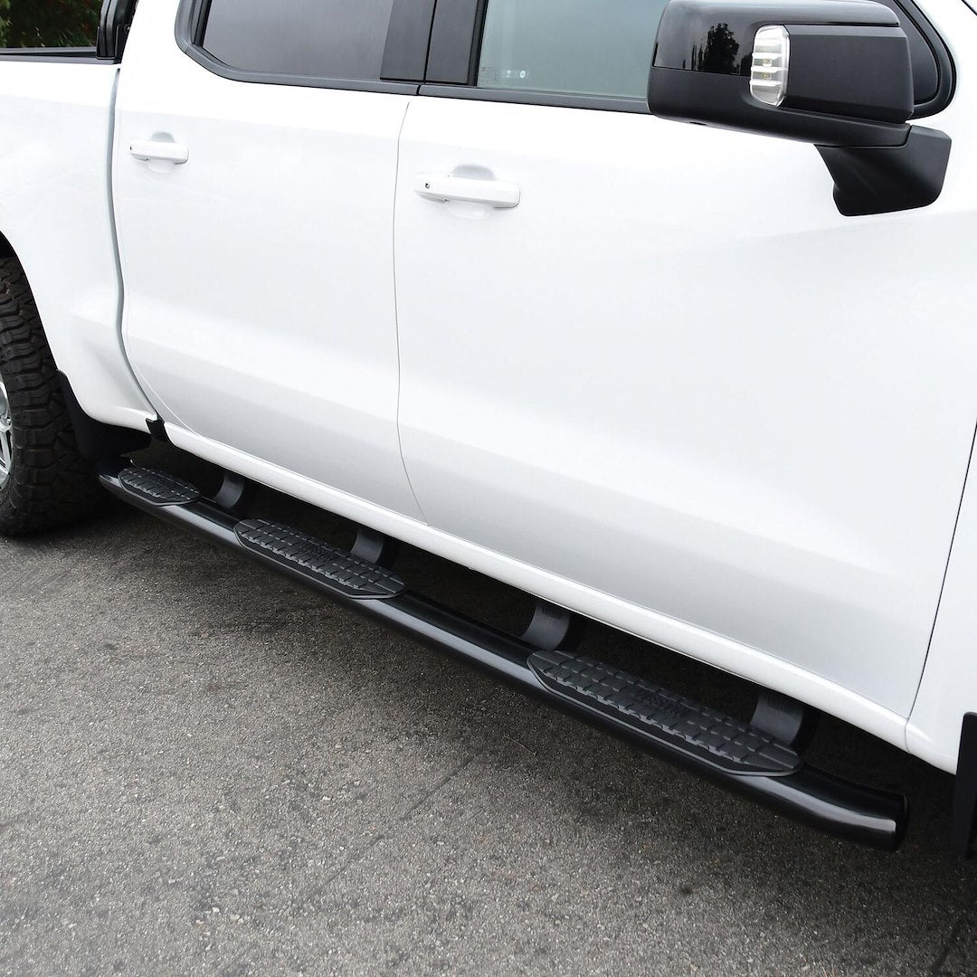Product of Westin Automotive 21-534685 Black Powder Coated Oval Nerf Bar - Truck Wheel To Wheel 