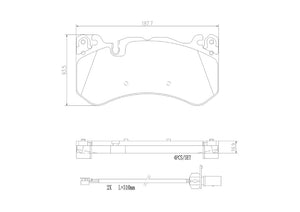 Product of Brembo P50127N Brake Pad - Set Of 4 
