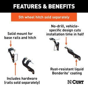 Curt 16307 Fifth Wheel Trailer Hitch Mount Kit||16307_3008x1990_Fa.Jpg||86||c9316307||1489187