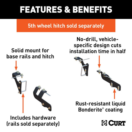 Curt 16307 Fifth Wheel Trailer Hitch Mount Kit||16307_3008x1990_Fa.Jpg||86||c9316307||1489187