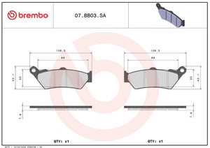 Brembo 07bb03sa Brake Pad||07bb03sa_2.Jpg||87||brm07bb03sa||2240108