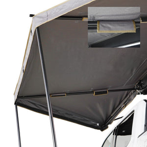 Product of Overland Vehicle Systems 19609917 SUV/Pickup Overlanding Manual Awning , Gray Solid 
