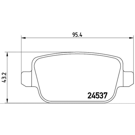 Product of Brembo P44016 Brake Pad - Set Of 4 