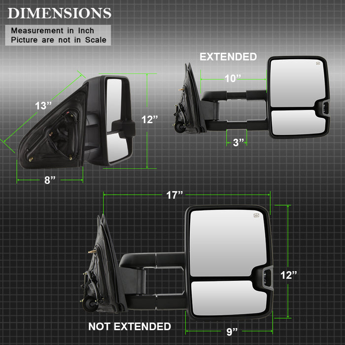 Product of Xtune 9936708 Exterior Towing Mirror