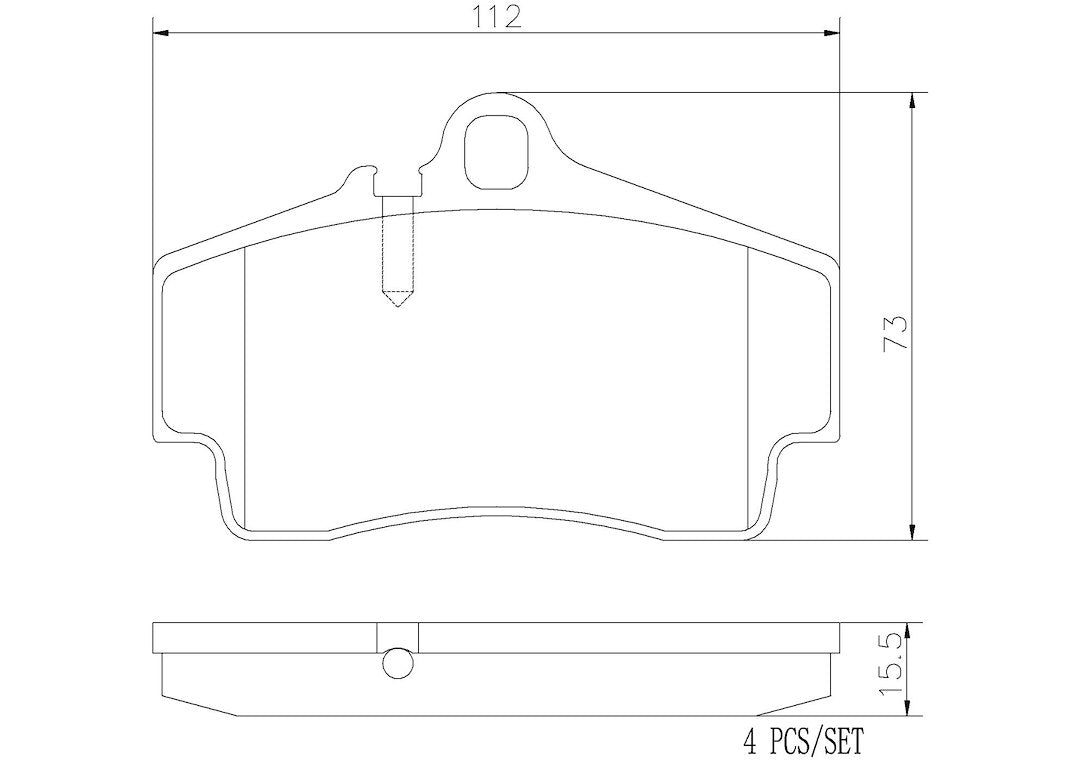 Product of Brembo P65008N Brake Pad - Set Of 4 