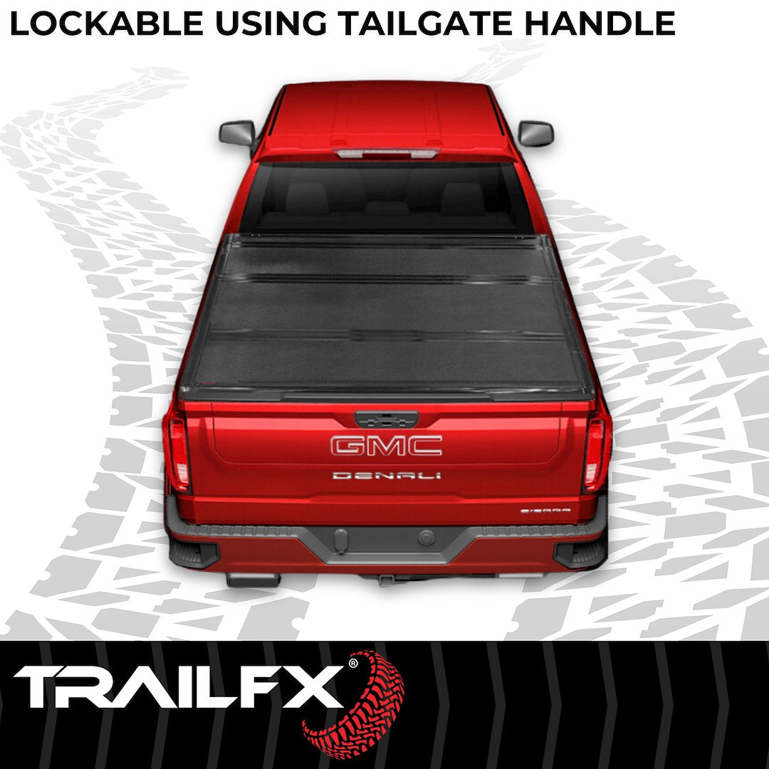 Product of TrailFX TFX Premium Flush Tri-Fold Hard Folding TFX1710 Tonneau Cover 