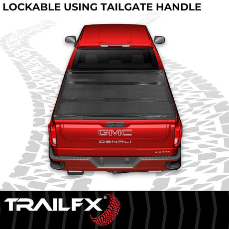 Product of TrailFX TFX Premium Flush Tri-Fold Hard Folding TFX1710 Tonneau Cover 