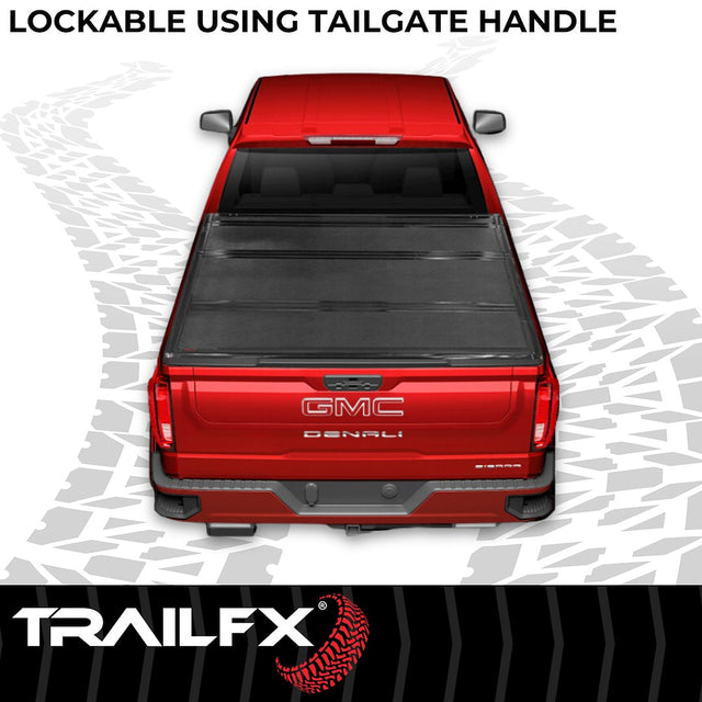Product of TrailFX TFX Premium Flush Tri-Fold Hard Folding TFX1710 Tonneau Cover 