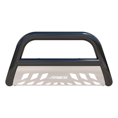 Product of Aries B35-3007 Bull Bar Black Semi-Gloss Powder Coated 3 Inch Yes with skid plate 