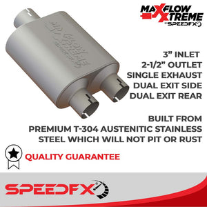 Product of SpeedFX 50301 MaxFlow Xtreme Cat Back System Single Exhaust System Kit 