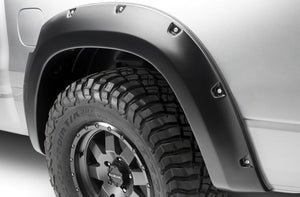 Product of Bushwacker 50054-02 Pocket Style/ Exposed Fasteners Black Fender Flare - Set Of 2 