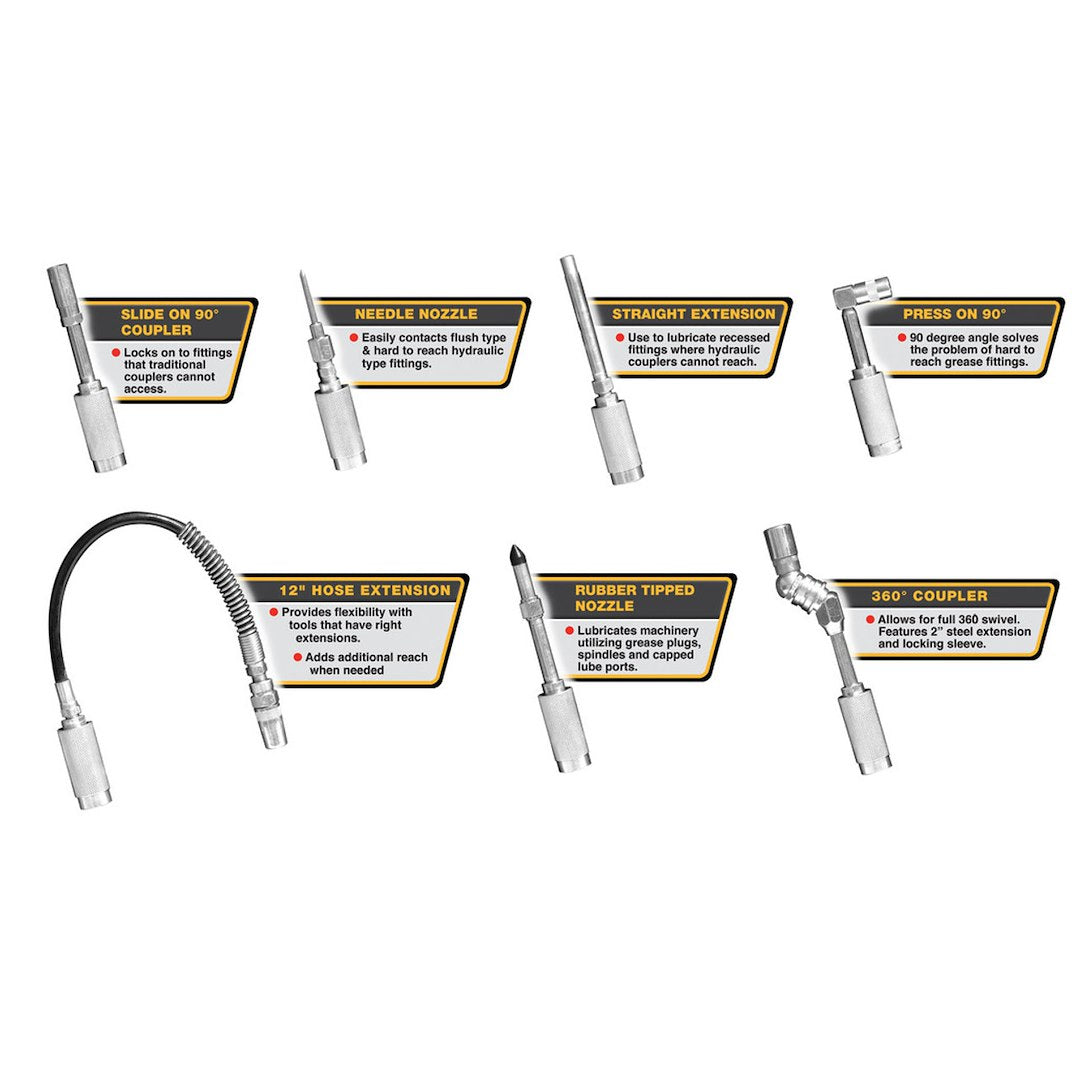 Performance Tool W50049 Grease Gun Accessory Set||||91||ptlw50049||1912507