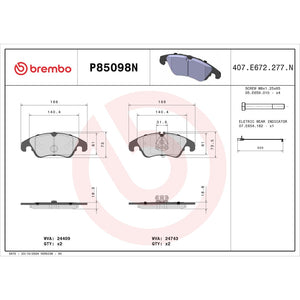 Brembo P85098n Brake Pad||p85098n_Drw.Jpg||91||brmp85098n||1754329