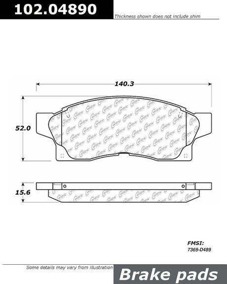 Stop Tech/ Power Slot 102.04890 Brake Pad||102.04890_Dra.Jpg||85||p7810204890||1711018