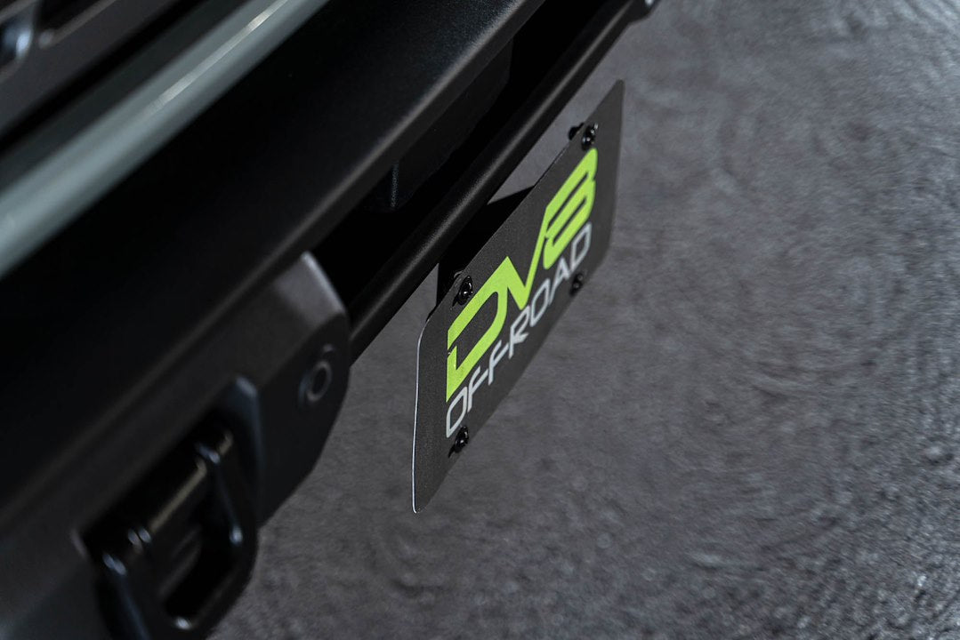 Dv8 Offroad Lpbr-04 License Plate Bracket||2021-2023-Ford-Bronco-Capable-Bumper-Front-License-Plate-Mount_Installed-10.Jpg||95||dv8lpbr04||1628051