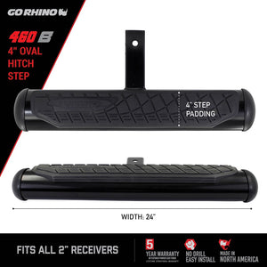 Product of Go Rhino 460B Black Powder Coated Steel Truck Step