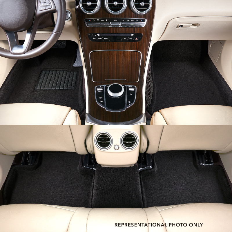 Product of 3D Mats KAGU L1FR10704709 Black Thermoplastic Rubber Of Carbon Fiber Texture Floor Liner 