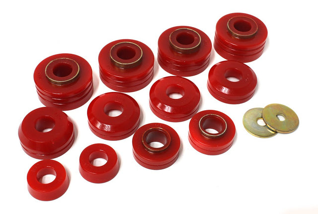Product of Energy Suspension 4.4104R Red Polyurethane Body Mount Bushings 