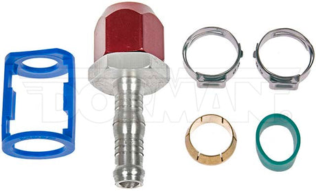Product of Dorman (OE Solutions) OE Solutions ™ 800-676 Compression 3/8 Inch (-6 AN) Red/ Silver 