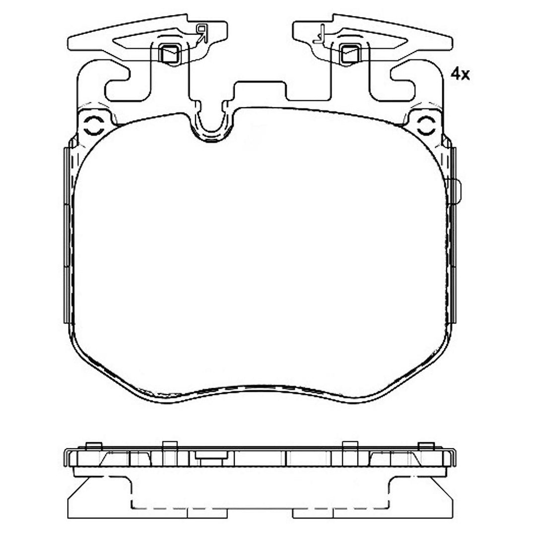 Product of Brembo P06106 Brake Pad - Set Of 4 