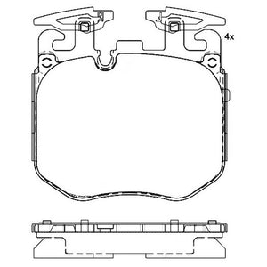 Product of Brembo P06106 Brake Pad - Set Of 4 