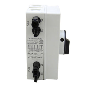 Aims Power Dc1600v32a2io Solar Panel Disconnect Switch||dc1600v32a2io_3.Jpg||88||apw1004532||2343890