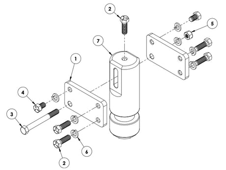 Product of Blue Ox Dh9008 Fifth Wheel Trailer Hitch Conversion Kit