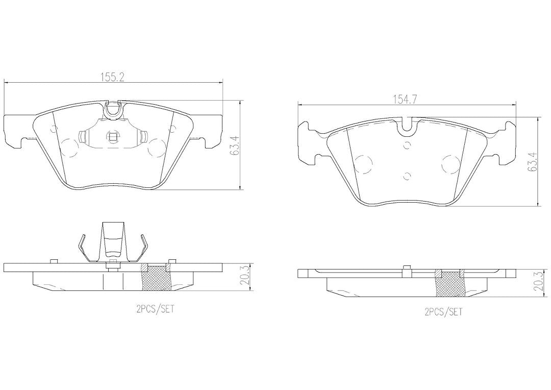 Product of Brembo P06036N Brake Pad - Set Of 4 