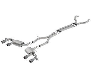 Product of Borla 140727CFBA ATAK ® Series Cat Back System Dual Exhaust System Kit 