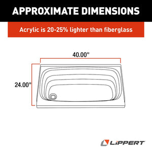 Lippert Components 209673 Bathtub||209673_3.Jpg||88||m6v209673||927442