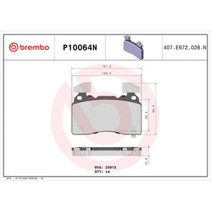 Brembo P10064n Brake Pad||p10064n_Drw.Jpg||87||brmp10064n||1752641