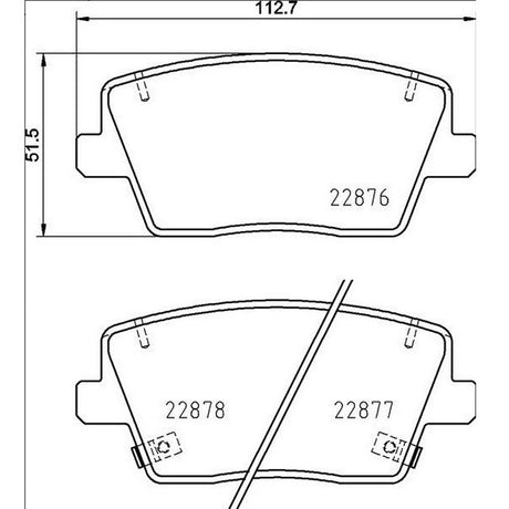 Product of Brembo P30112 Brake Pad - Set Of 4 
