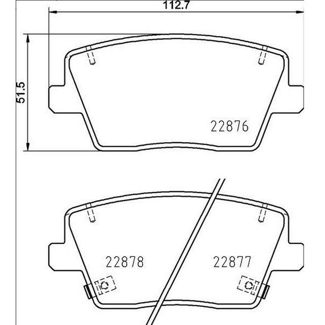 Product of Brembo P30112 Brake Pad - Set Of 4 