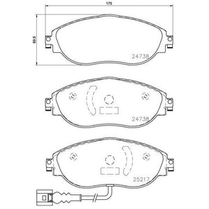 Product of Brembo P85131 Brake Pad - Set Of 4 