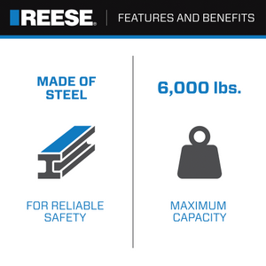 Product of Reese 2117111 2 Inch Receiver Trailer Hitch Ball Mount 