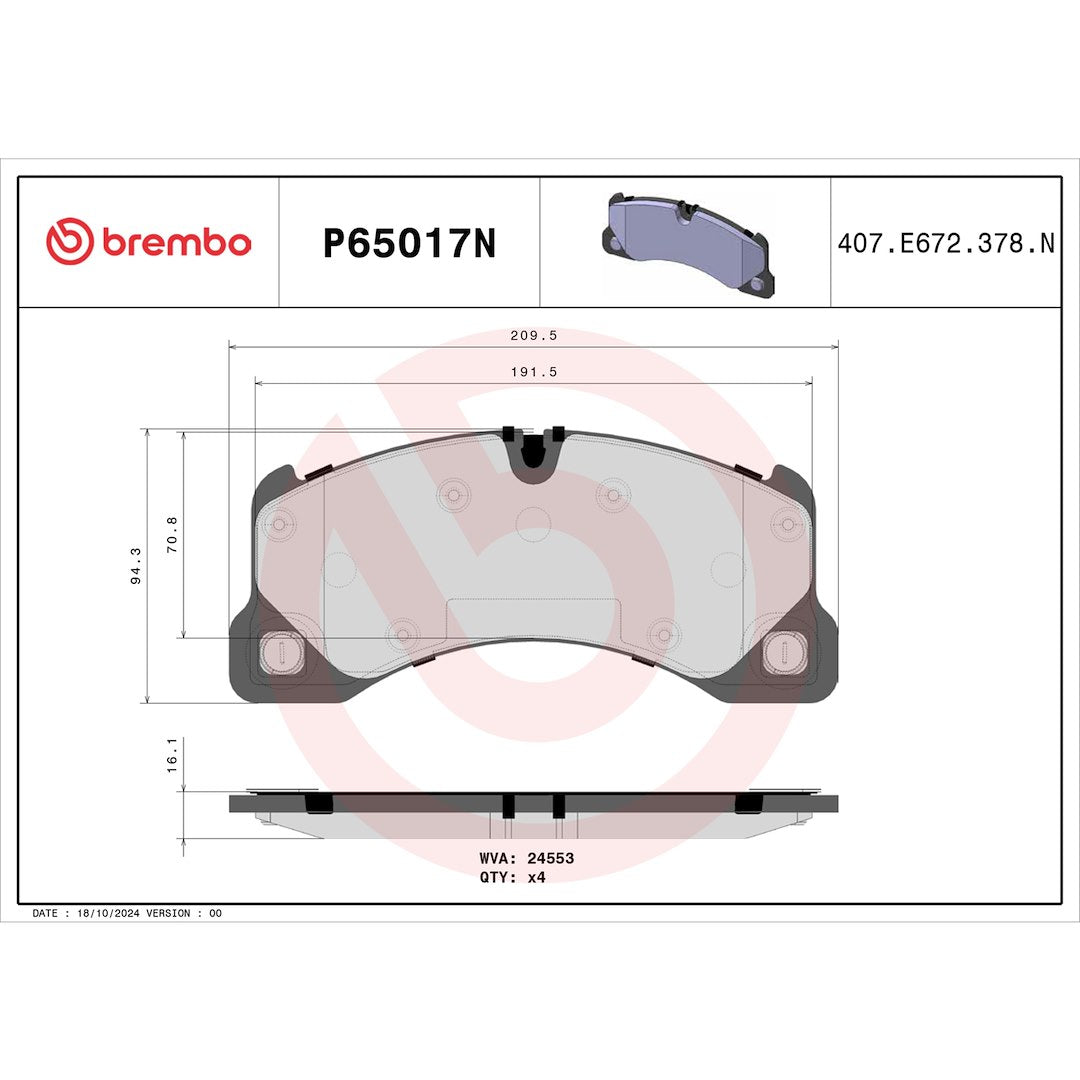 Brembo P65017n Brake Pad||p65017n_Drw.Jpg||90||brmp65017n||1753910
