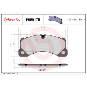 Brembo P65017n Brake Pad||p65017n_Drw.Jpg||90||brmp65017n||1753910