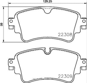 Product of Hella 355024791 Brake Pad - 