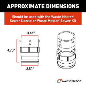 Product of Lippert Components 360785 Sewer Hose Connector