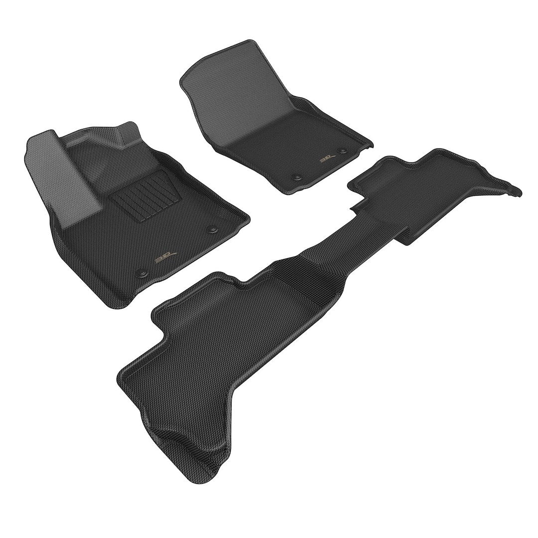 Product of 3D Mats KAGU L1TY29601509 Black Thermoplastic Rubber Of Carbon Fiber Texture Floor Liner 